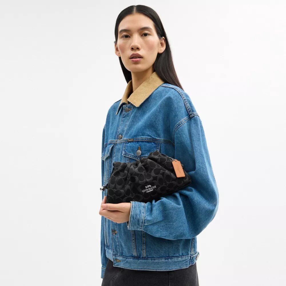 Faye skulderveske i signaturdenim