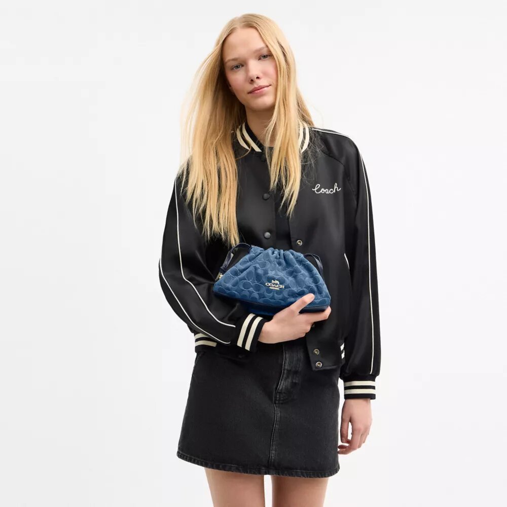 Faye skulderveske i signaturdenim