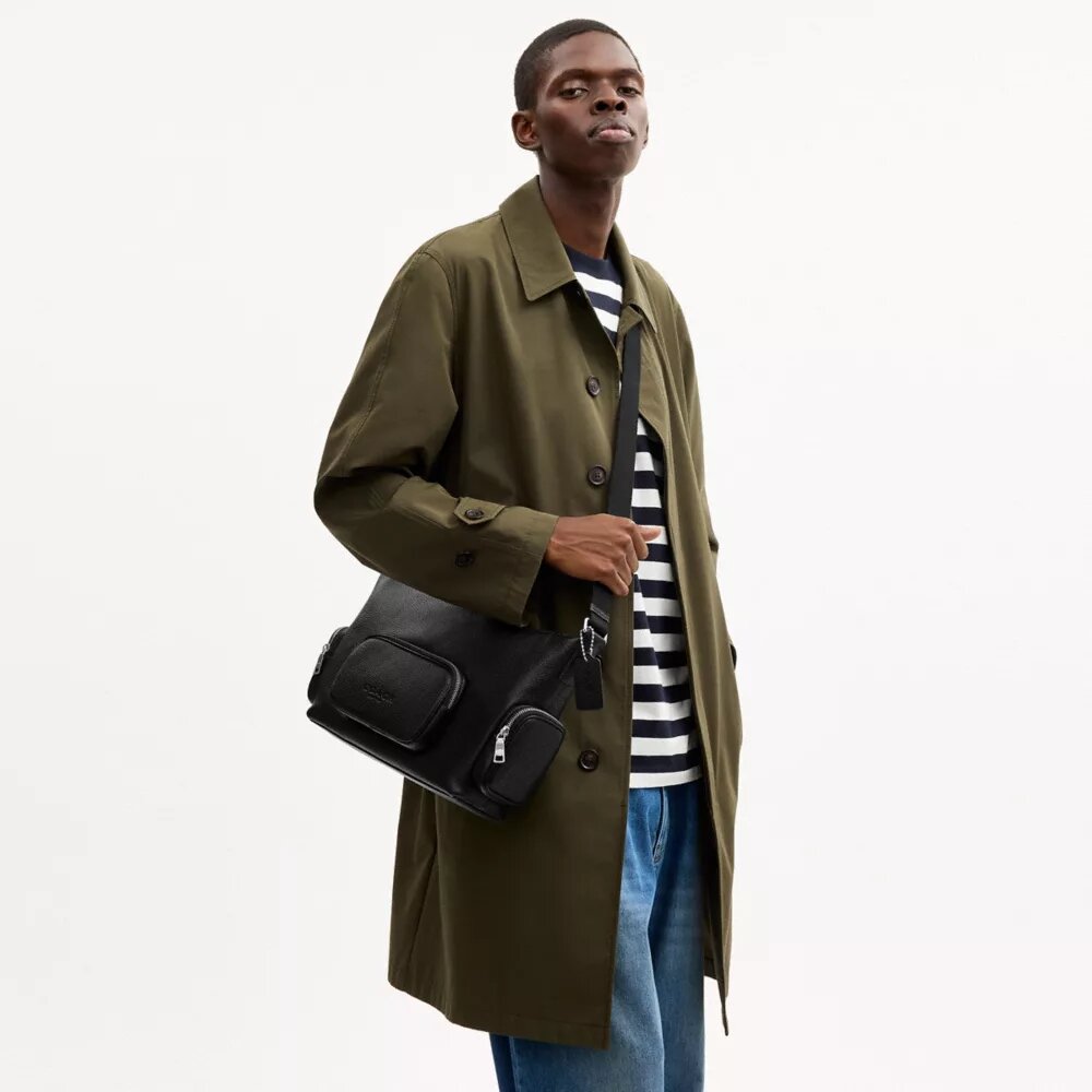Finn-crossbody-veske med lommer