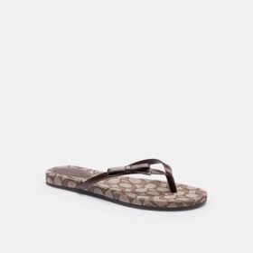Flip-flops med sløyfe i Signature Jacquard