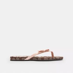 Flip-flops med sløyfe i Signature Jacquard