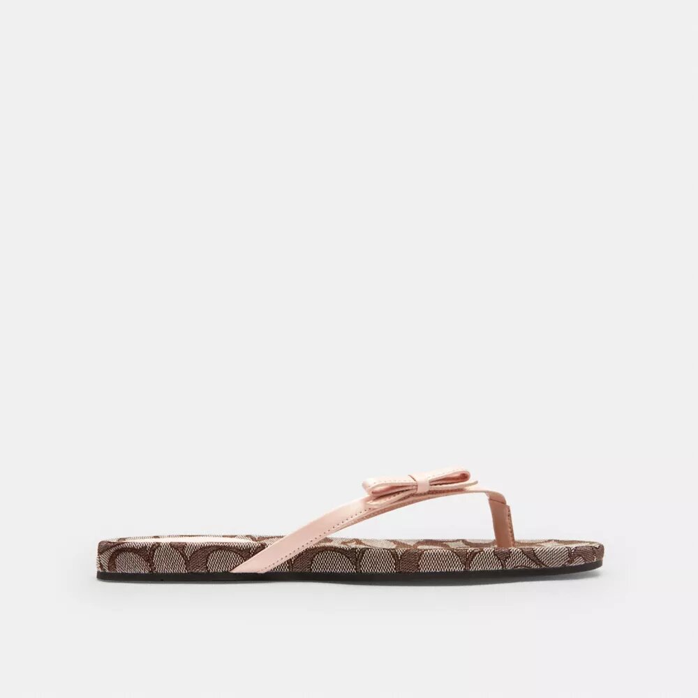 Flip-flops med sløyfe i Signature Jacquard