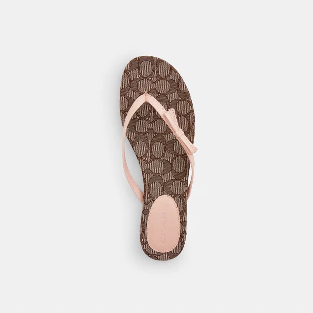 Flip-flops med sløyfe i Signature Jacquard