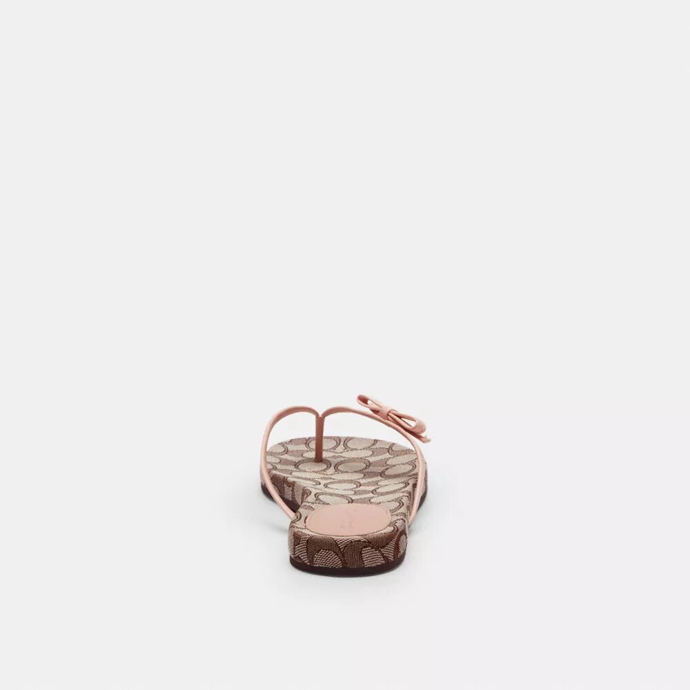 Flip-flops med sløyfe i Signature Jacquard