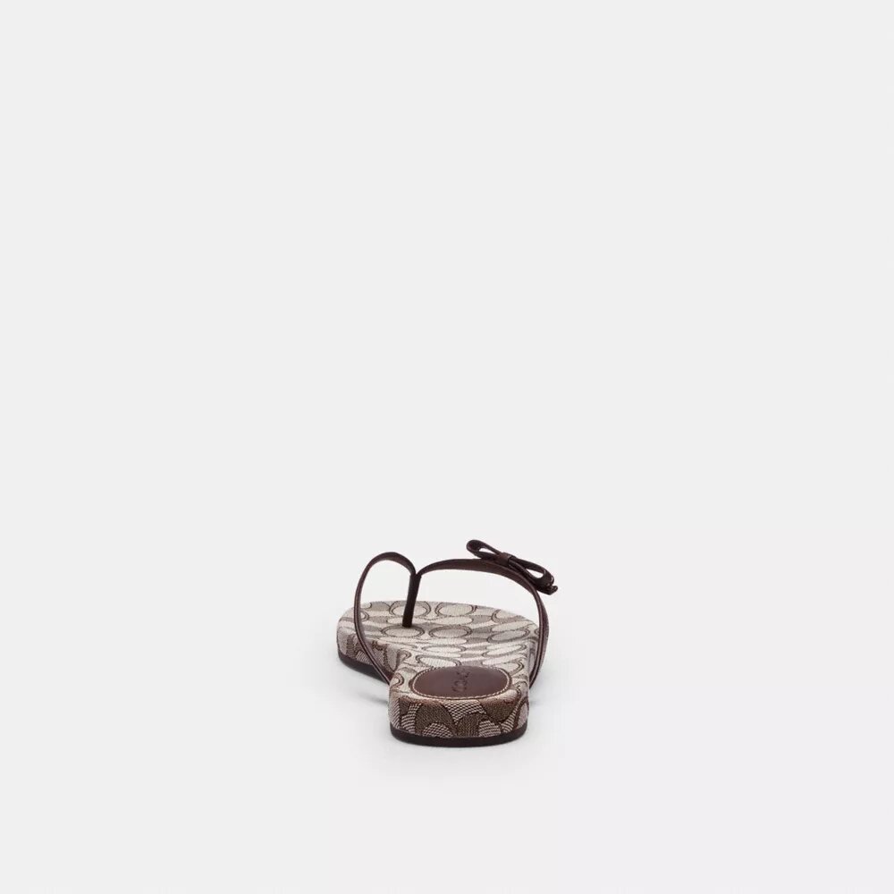 Flip-flops med sløyfe i Signature Jacquard