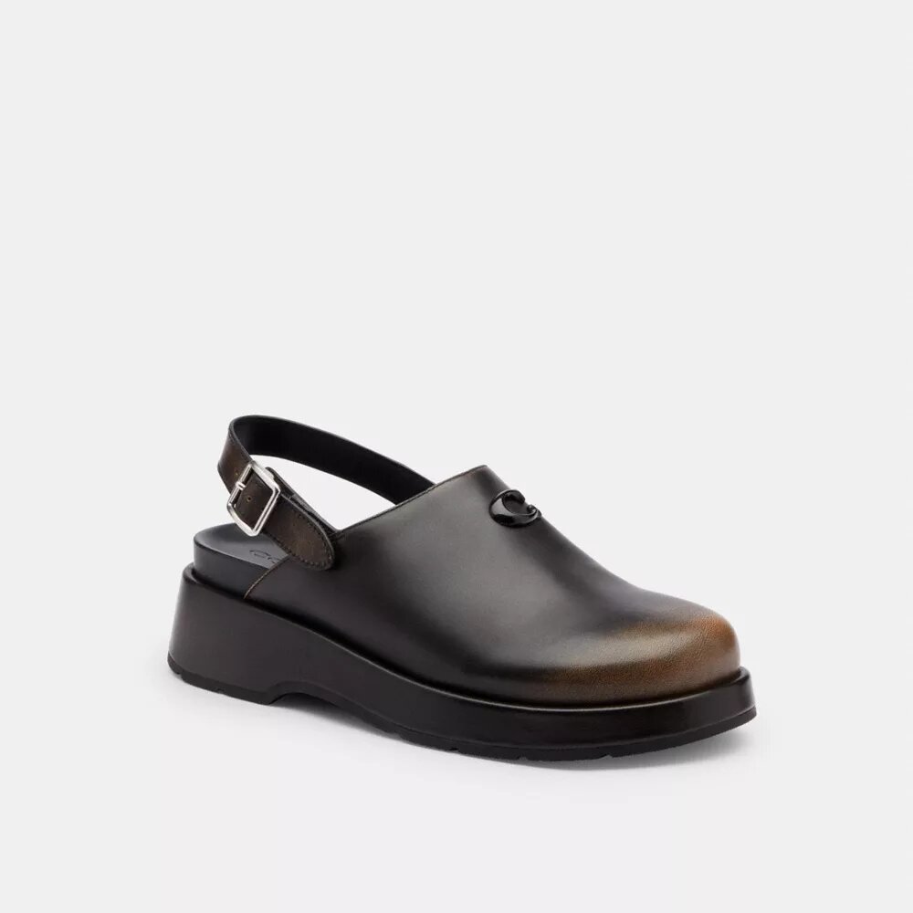Formet Platå-klogs i «Loved Leather»