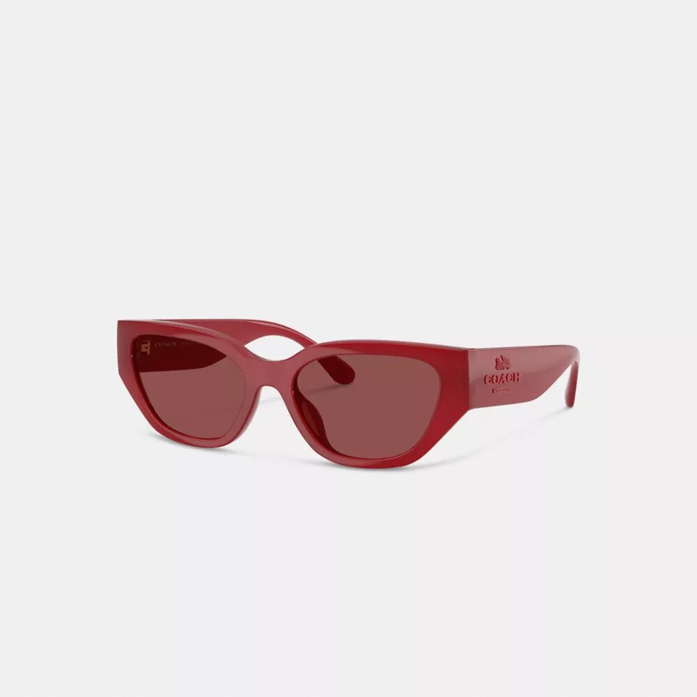 Geometriske solbriller i «cat eye»-stil
