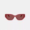 Geometriske solbriller i «cat eye»-stil
