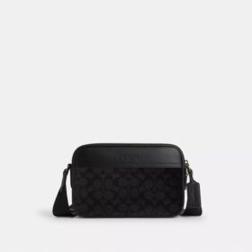 Graham-crossbody-veske i Signature Canvas