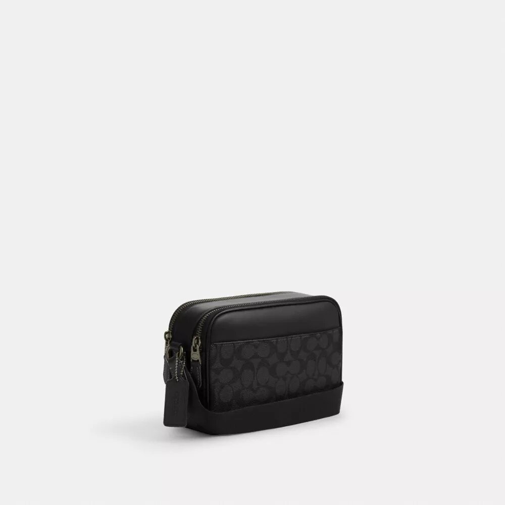 Graham-crossbody-veske i Signature Canvas