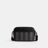 Graham-crossbody-veske i Signature Canvas med striper