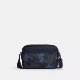Graham-crossbody-veske med kryssrem i karakteristisk kamuflasjeprint