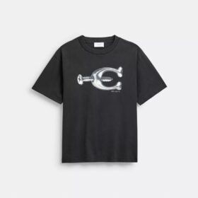Hardware avslappet T-shirt i økologisk bomull