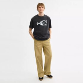 Hardware avslappet T-shirt i økologisk bomull