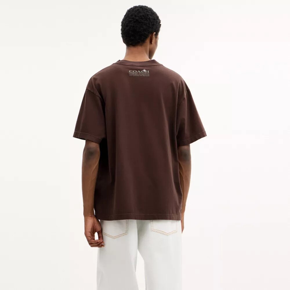 Hardware avslappet T-shirt i økologisk bomull
