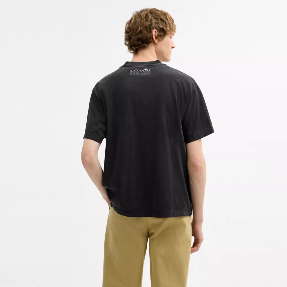 Hardware avslappet T-shirt i økologisk bomull
