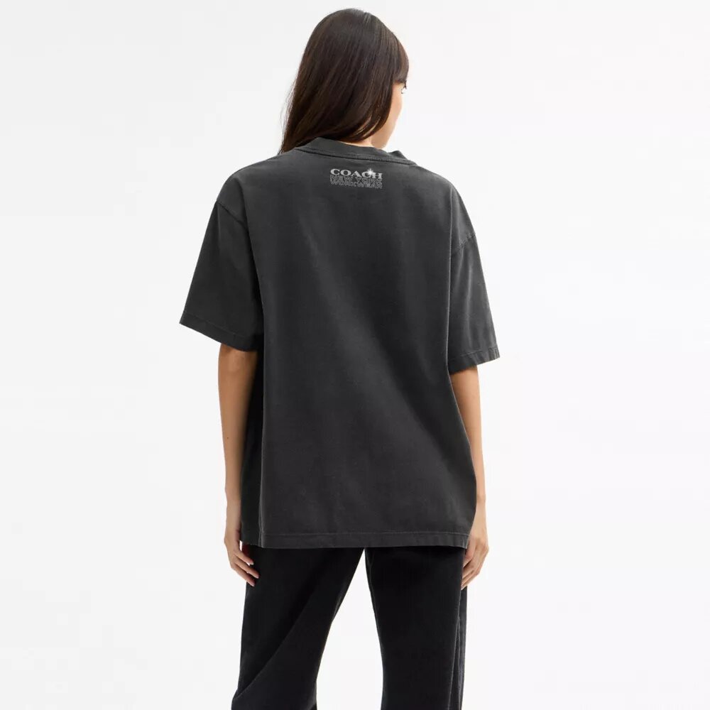 Hardware avslappet T-shirt i økologisk bomull