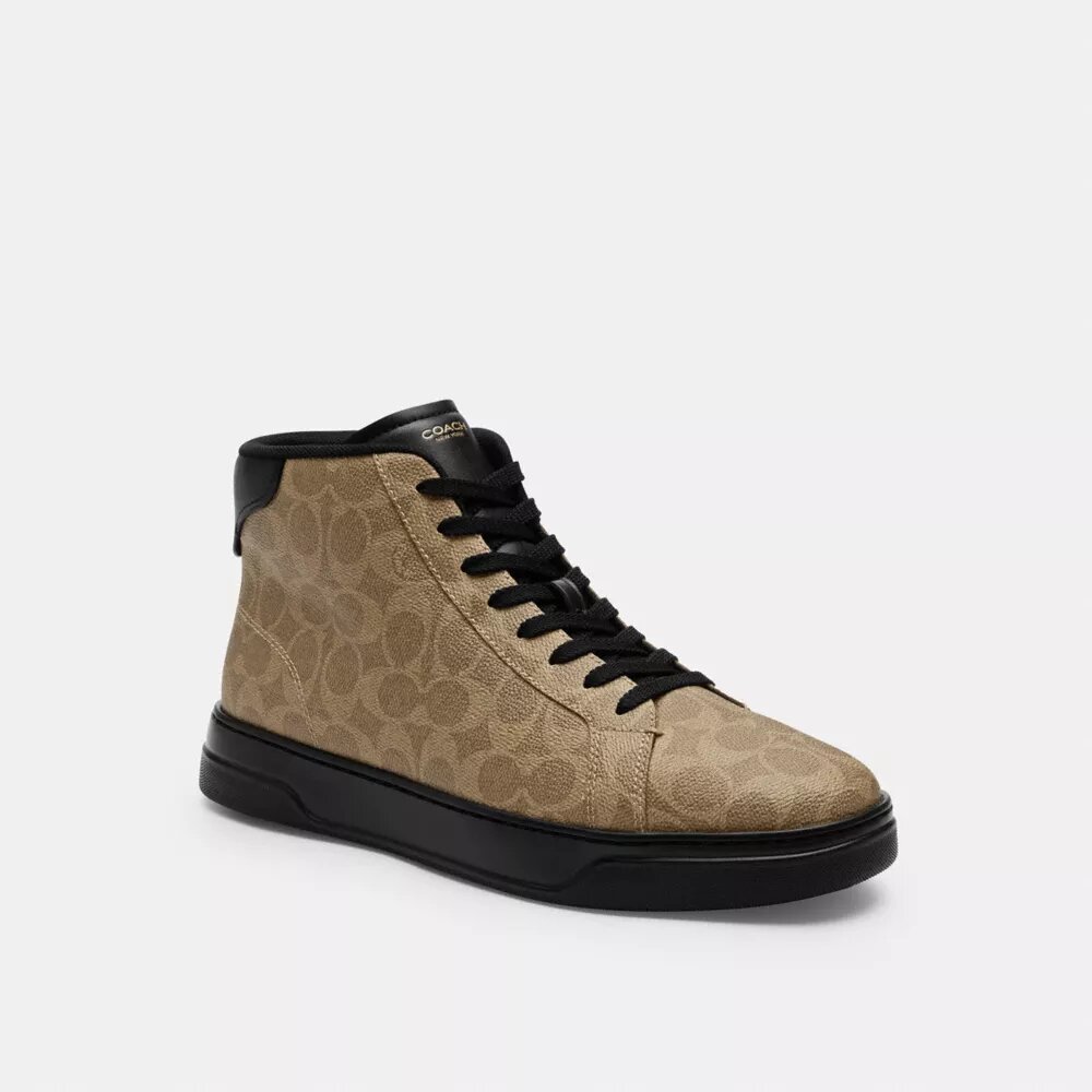 High Line høytoppet sneaker i Signature Canvas