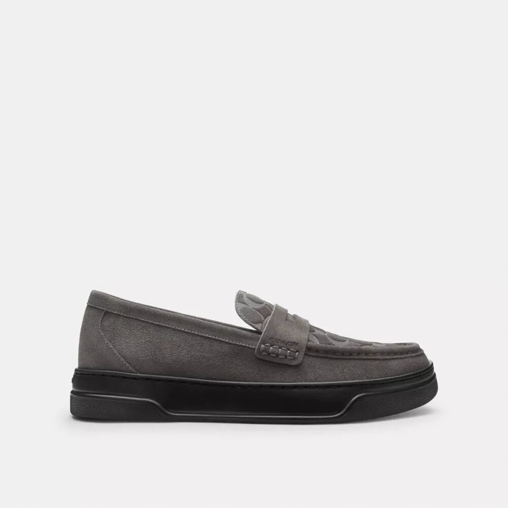 Hybrid-loafers med signaturprint
