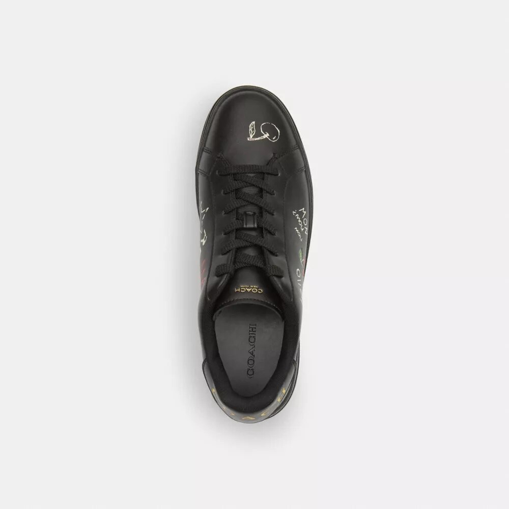Høye sneakers med skisse-trykk