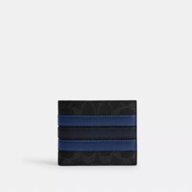 ID-lommebok i Signature Canvas med «Varsity Stripe»