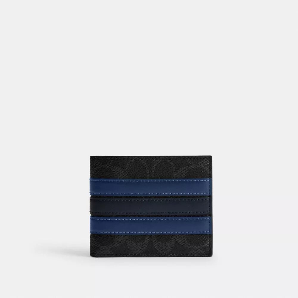 ID-lommebok i Signature Canvas med «Varsity Stripe»