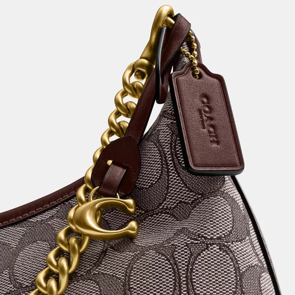 Juliet skulderveske 25 i Signature Jacquard