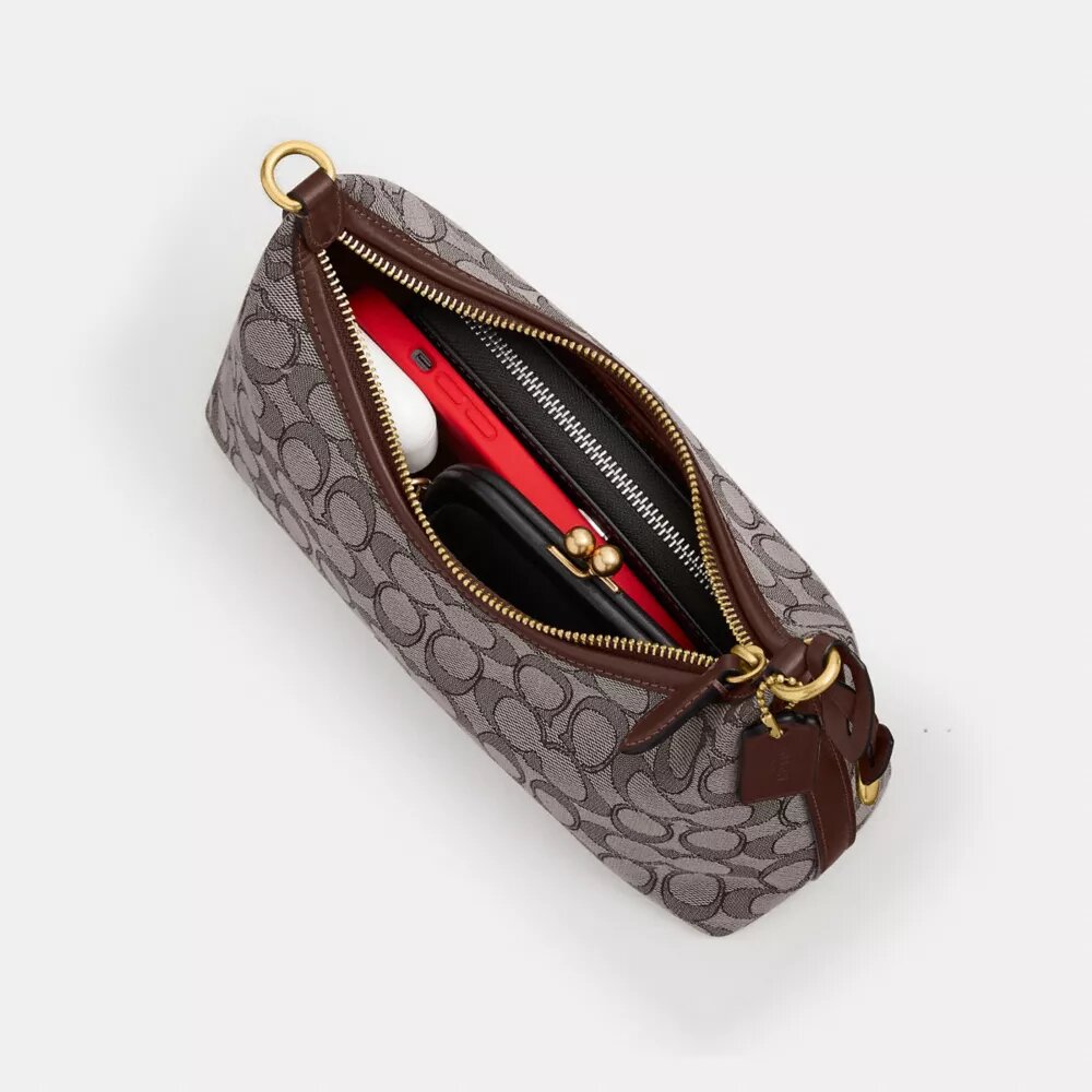 Juliet skulderveske 25 i Signature Jacquard