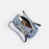Kisslock Barrel Bag 28 i gjenbrukt denim