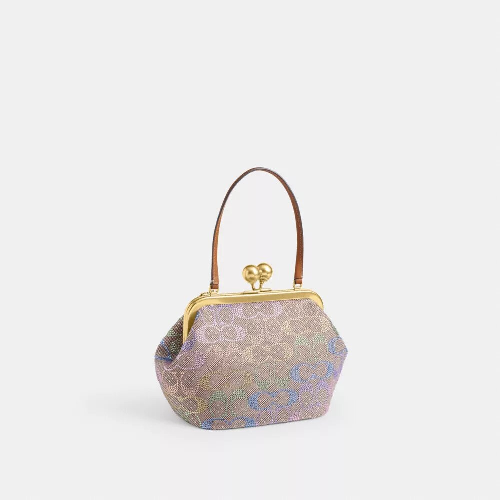 Kisslock Frame Bag 16 i Crystal Signature Jacquard
