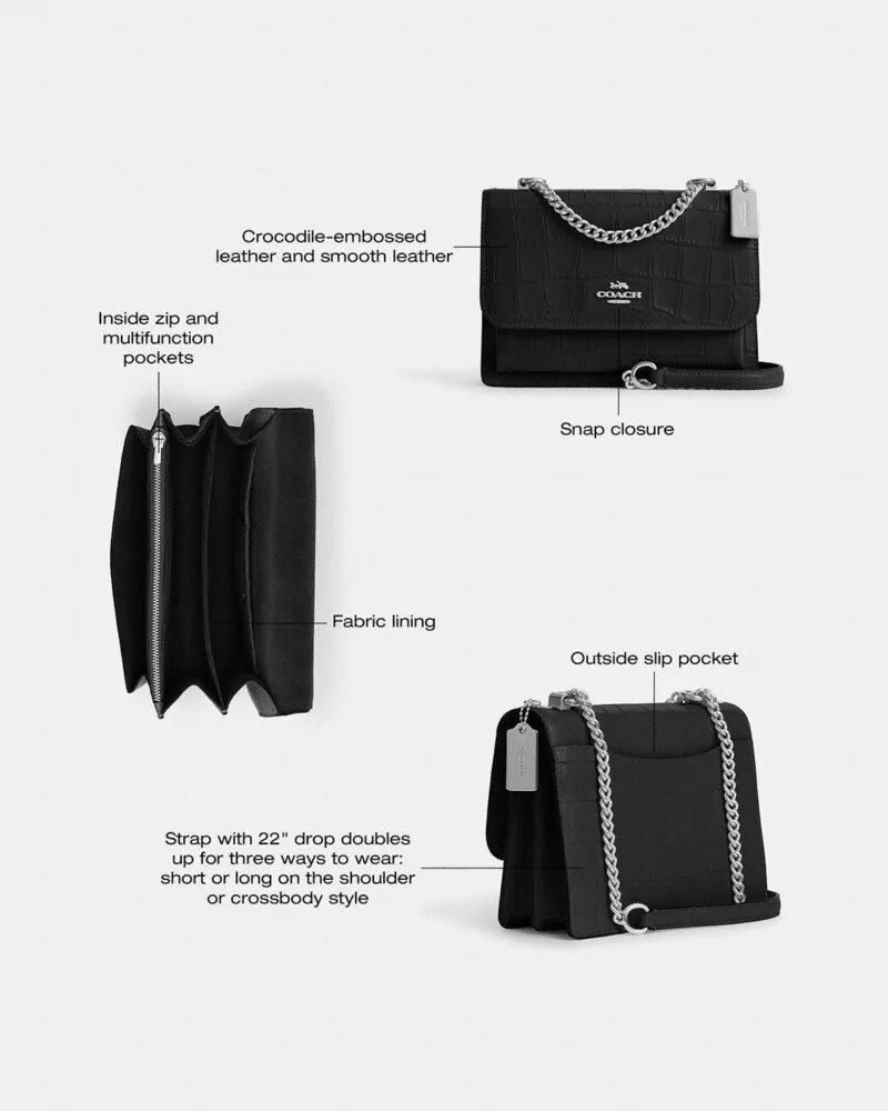 Klare crossbody-veske