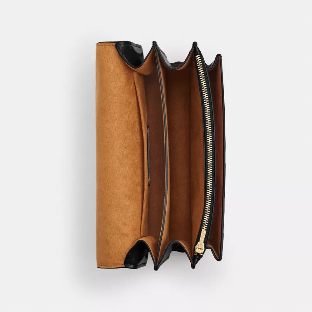 Klare-crossbody-veske i signaturlær