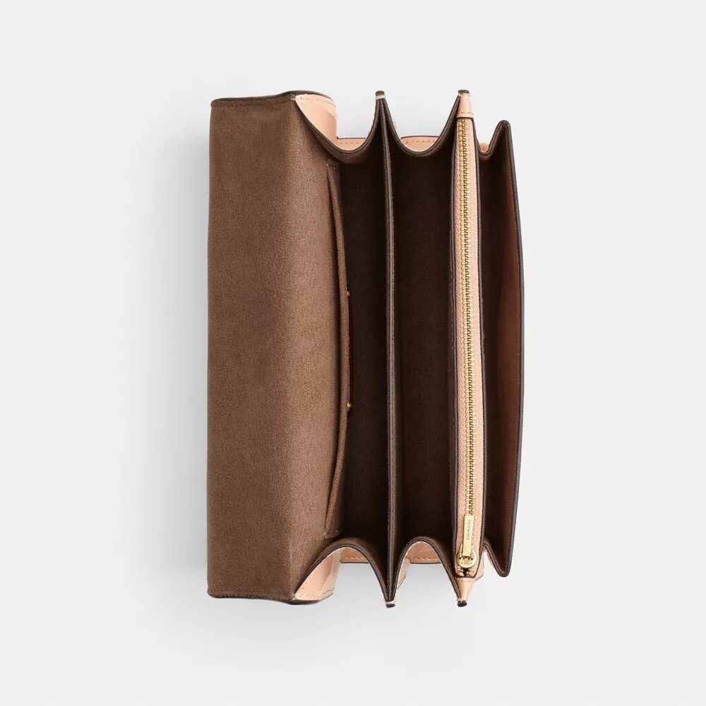Klare-crossbody-veske i signaturlær