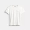 Kortærmet T-shirt med lomme i økologisk bomull