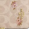 Kortetui med glidelås i Signature Canvas med blomstermønster