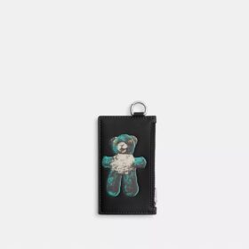 Kortetui med glidelås og Teddy-motiv