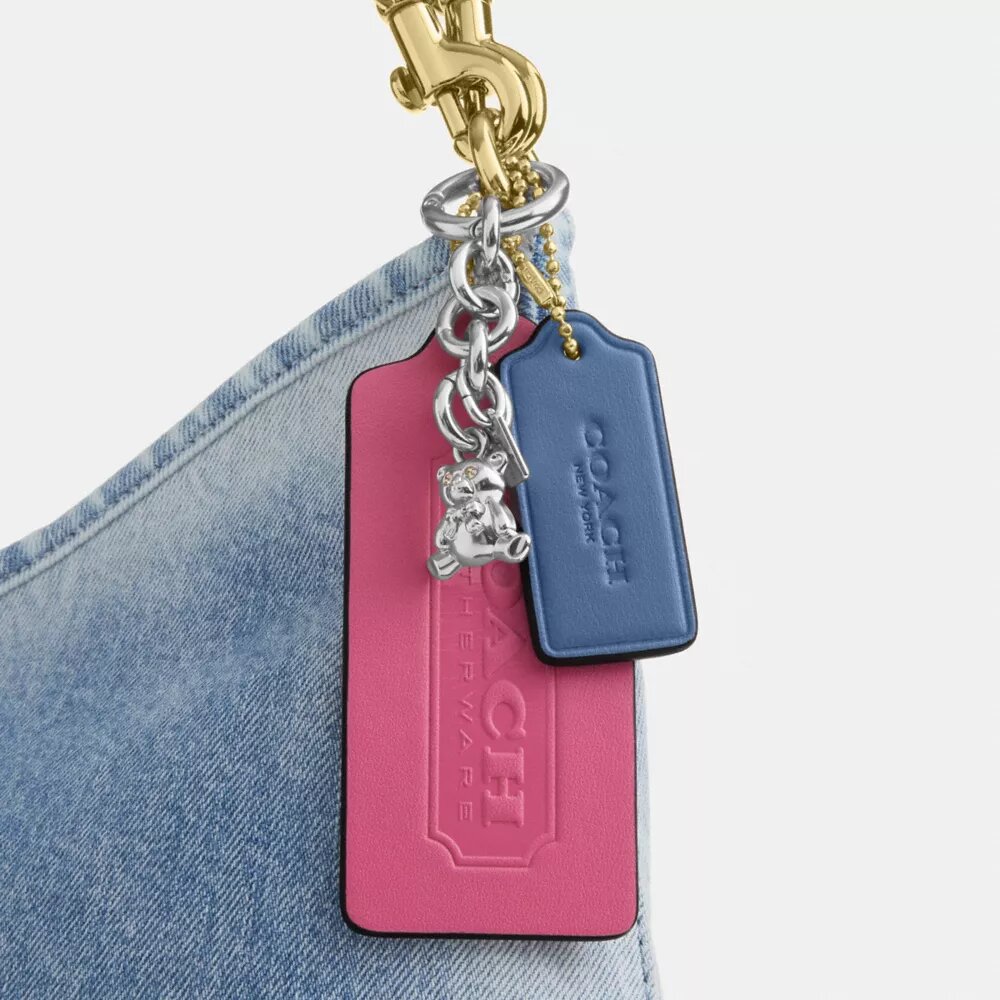 Laurel skulderveske i «Loved Denim» med anheng