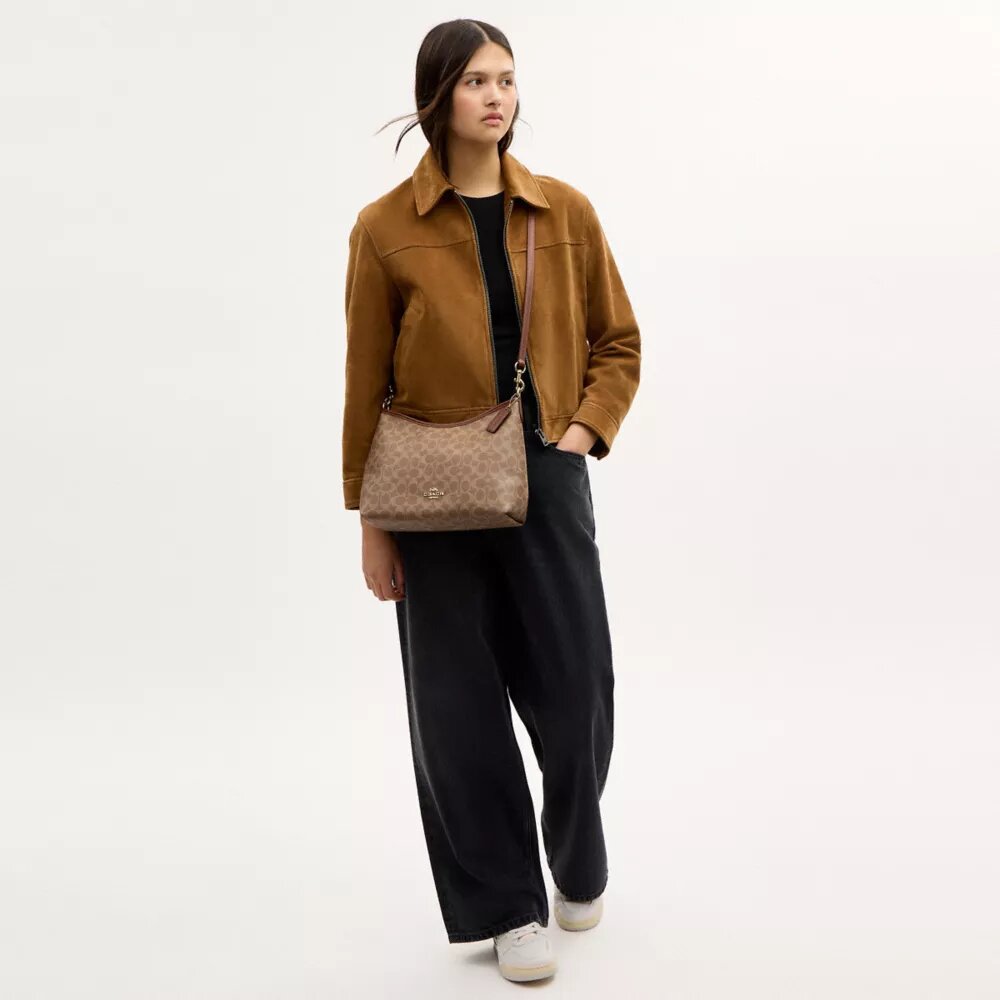 Laurel skulderveske i Signature Canvas