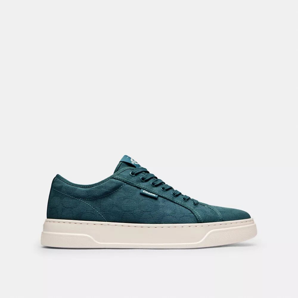 Lerretssneakers i signatur-jacquard