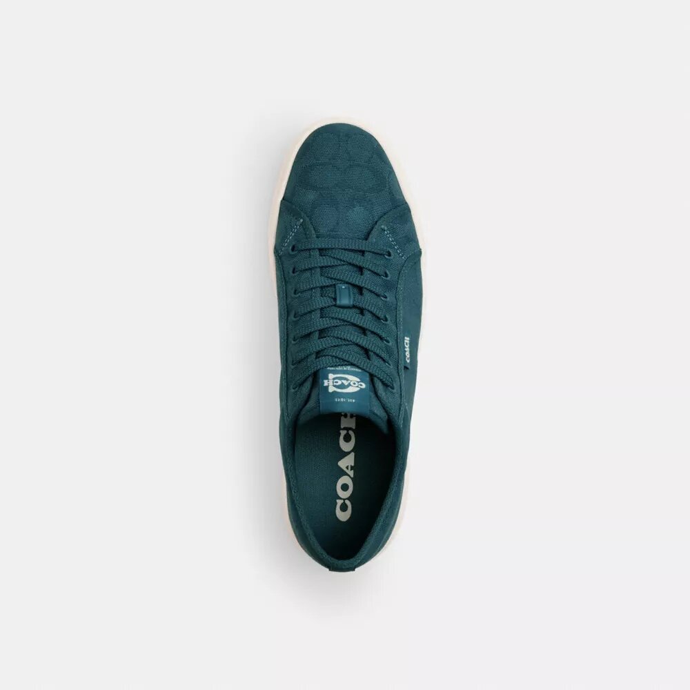 Lerretssneakers i signatur-jacquard