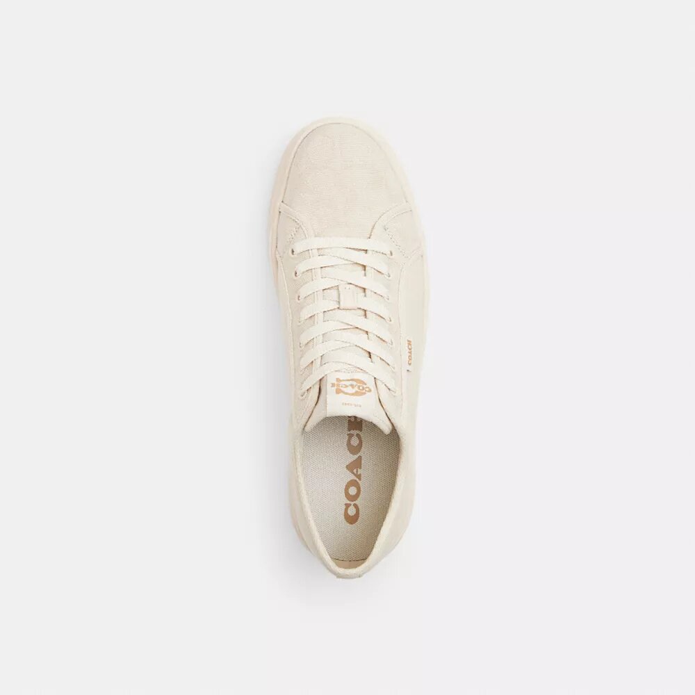 Lerretssneakers i signatur-jacquard
