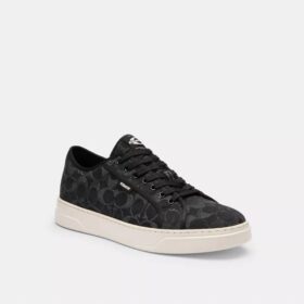 Lerretssneakers i Signature-denim