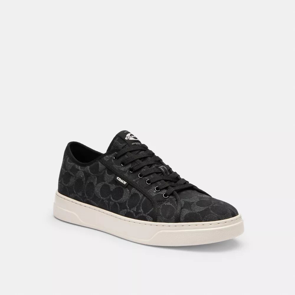 Lerretssneakers i Signature-denim