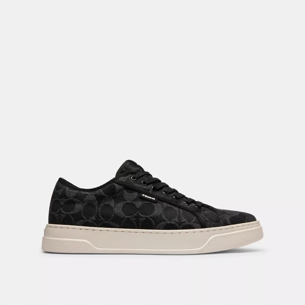 Lerretssneakers i Signature-denim