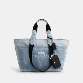 Liten «Tour»-tote-veske i «Loved Denim» med anheng