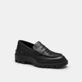 Loafers i signaturlær