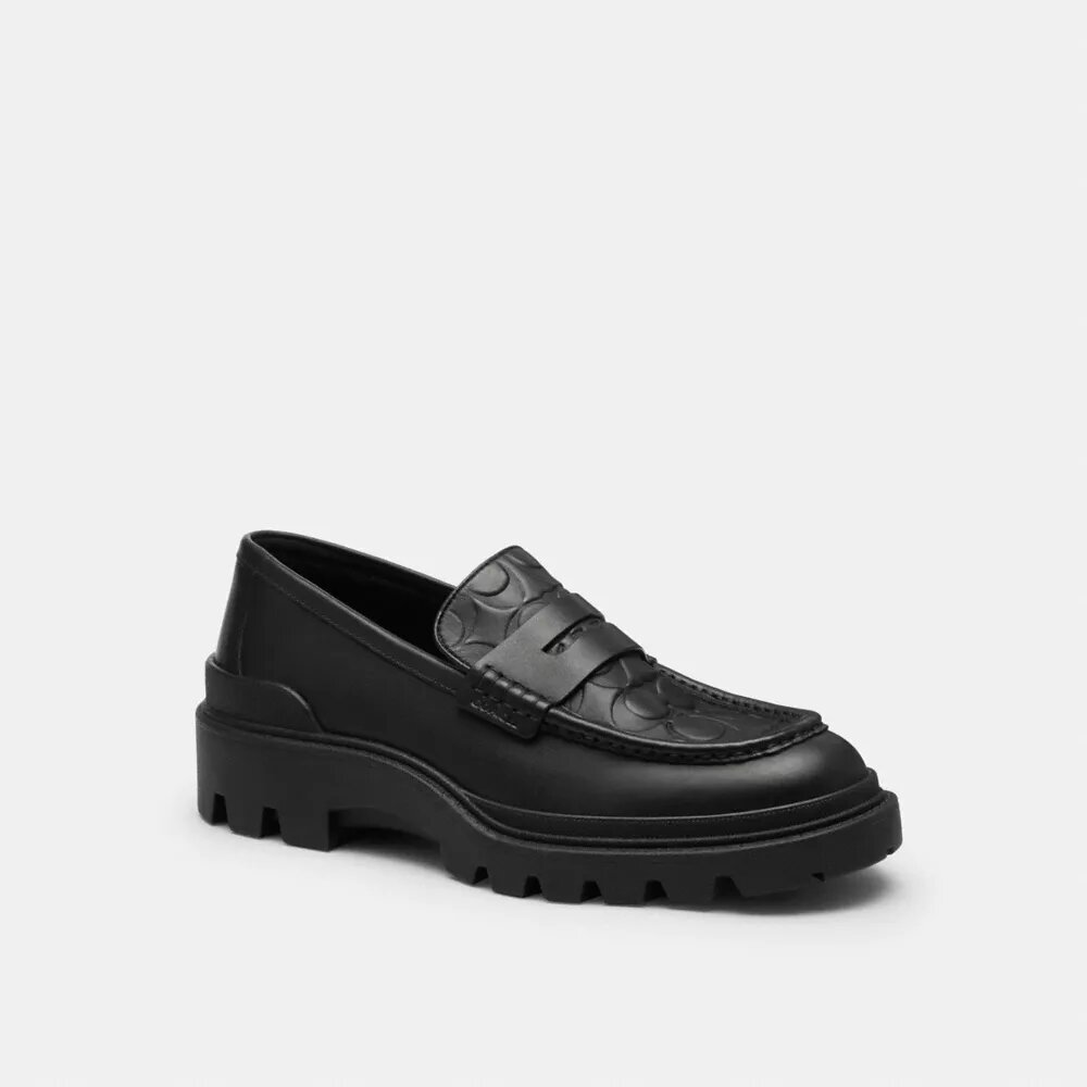 Loafers i signaturlær