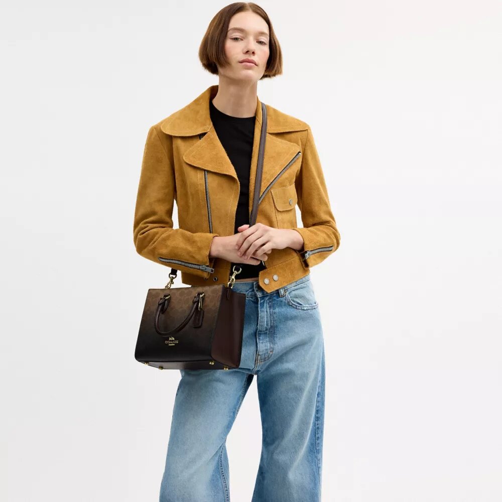 Maggie liten tote-vesker i Ombre Signature Canvas