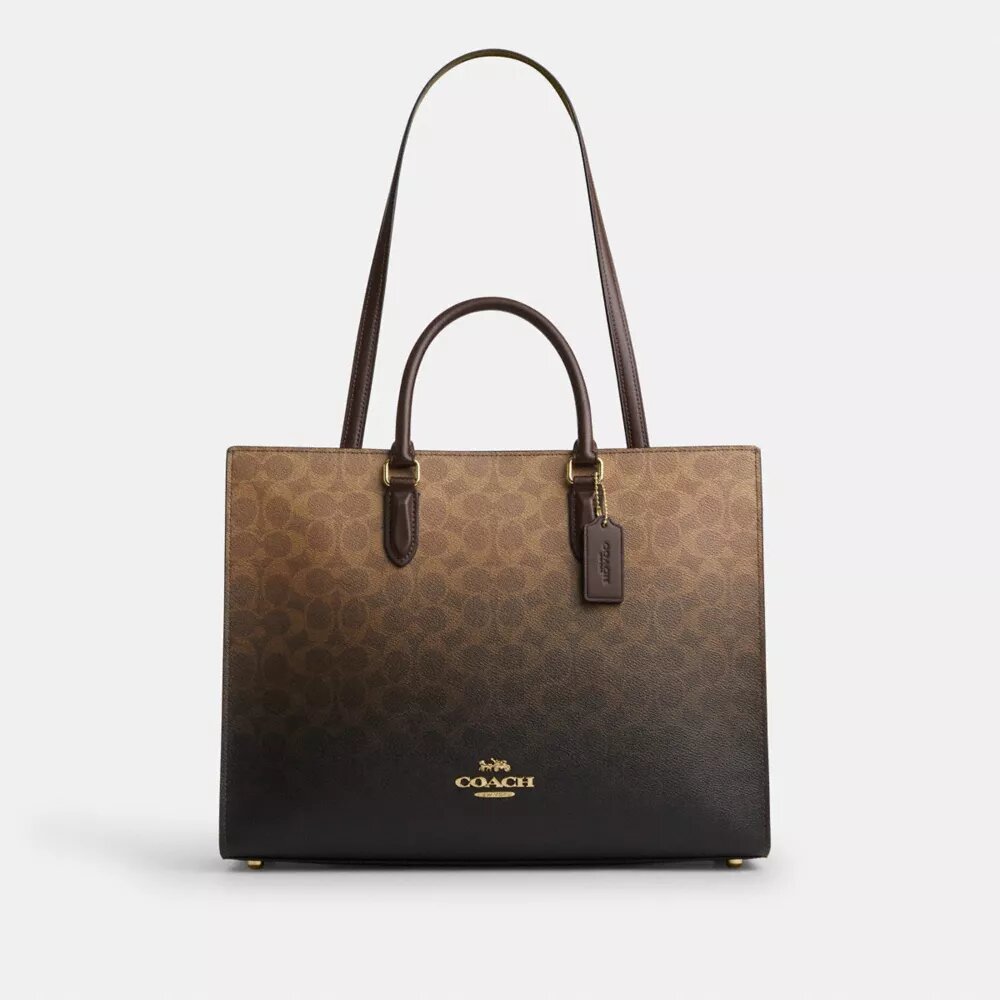 Maggie-tote-veske i Ombre Signature Canvas