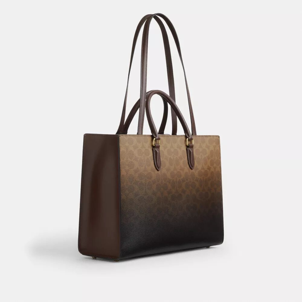 Maggie-tote-veske i Ombre Signature Canvas